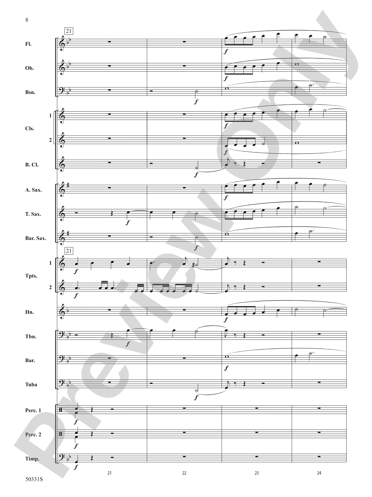March to Nowhere: Concert Band Conductor Score & Parts