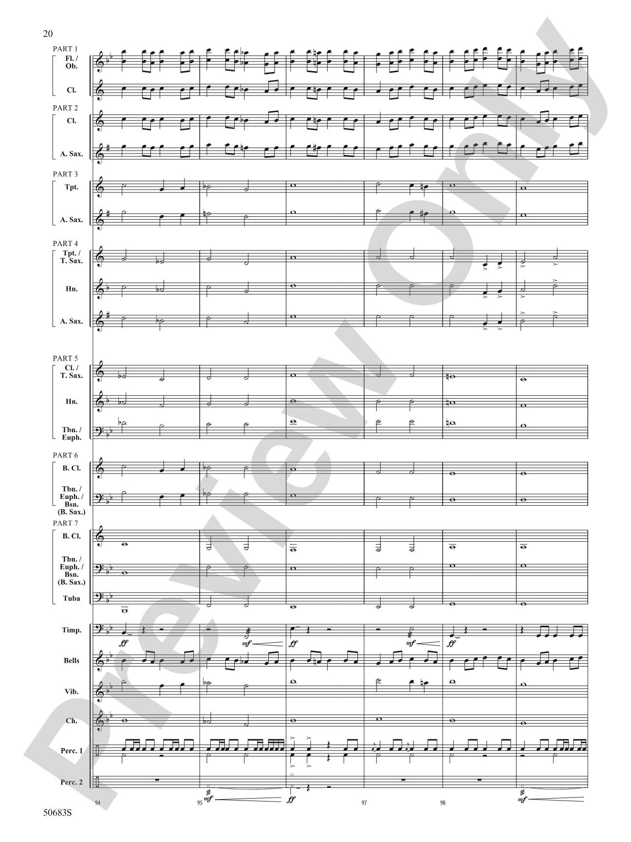 Kyiv, 2022: Concert Band Conductor Score & Parts - ColorFlex version
