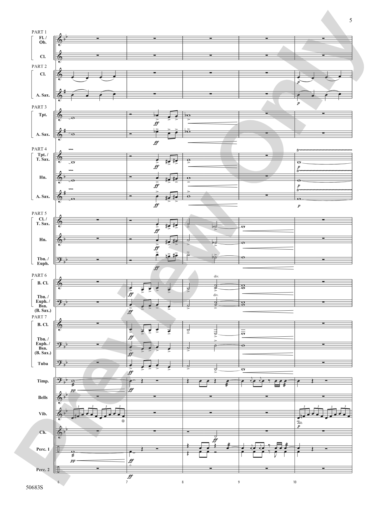 Kyiv, 2022: Concert Band Conductor Score & Parts - ColorFlex version