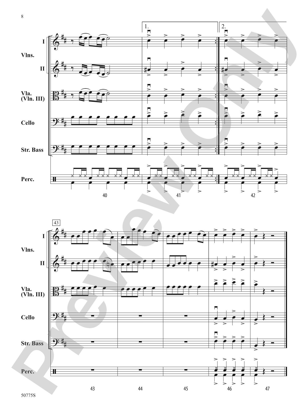 Choose Your Fighter: String Orchestra Conductor Score & Parts