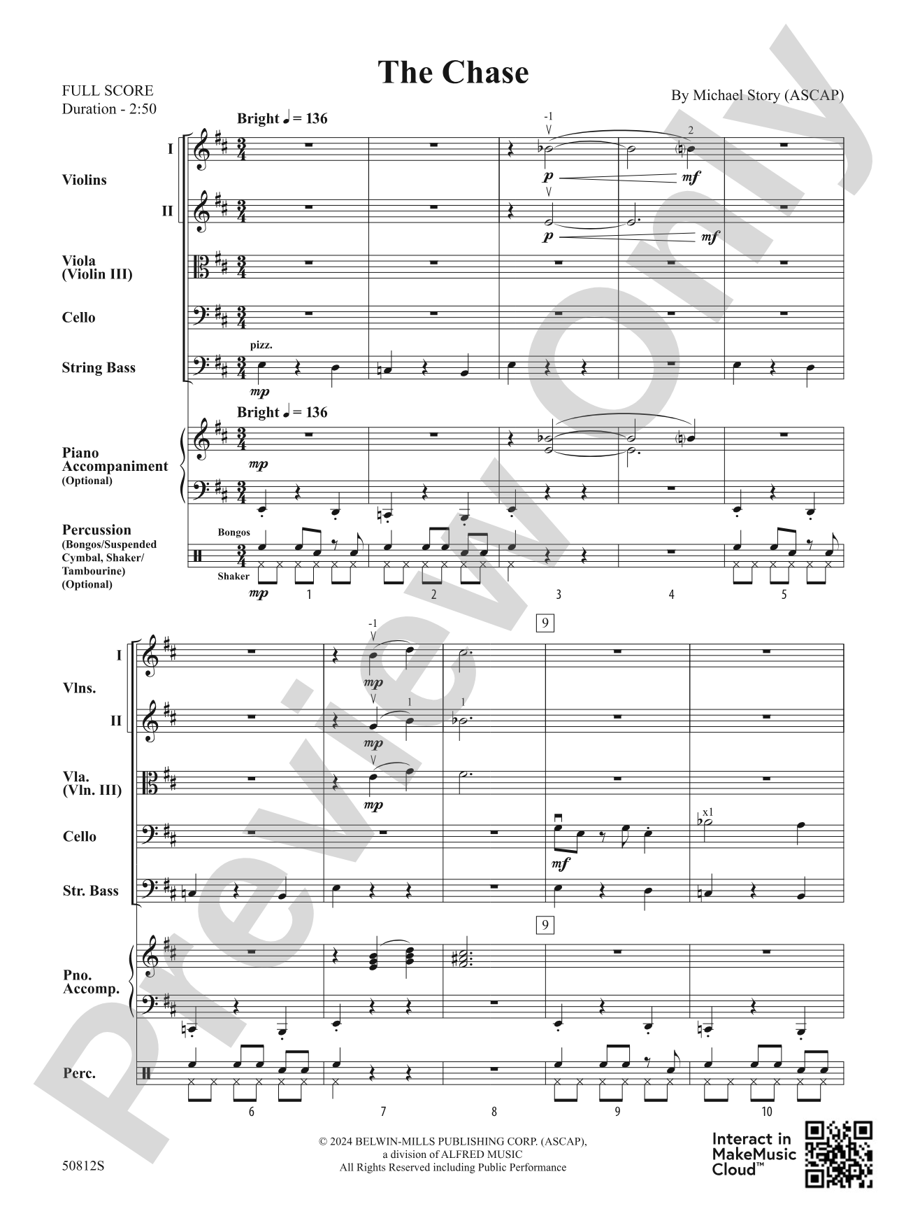The Chase: String Orchestra Conductor Score & Parts