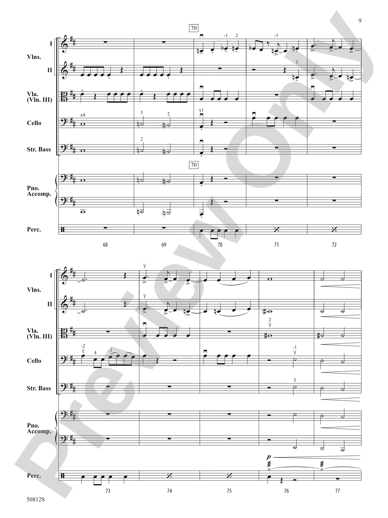 The Chase: String Orchestra Conductor Score & Parts