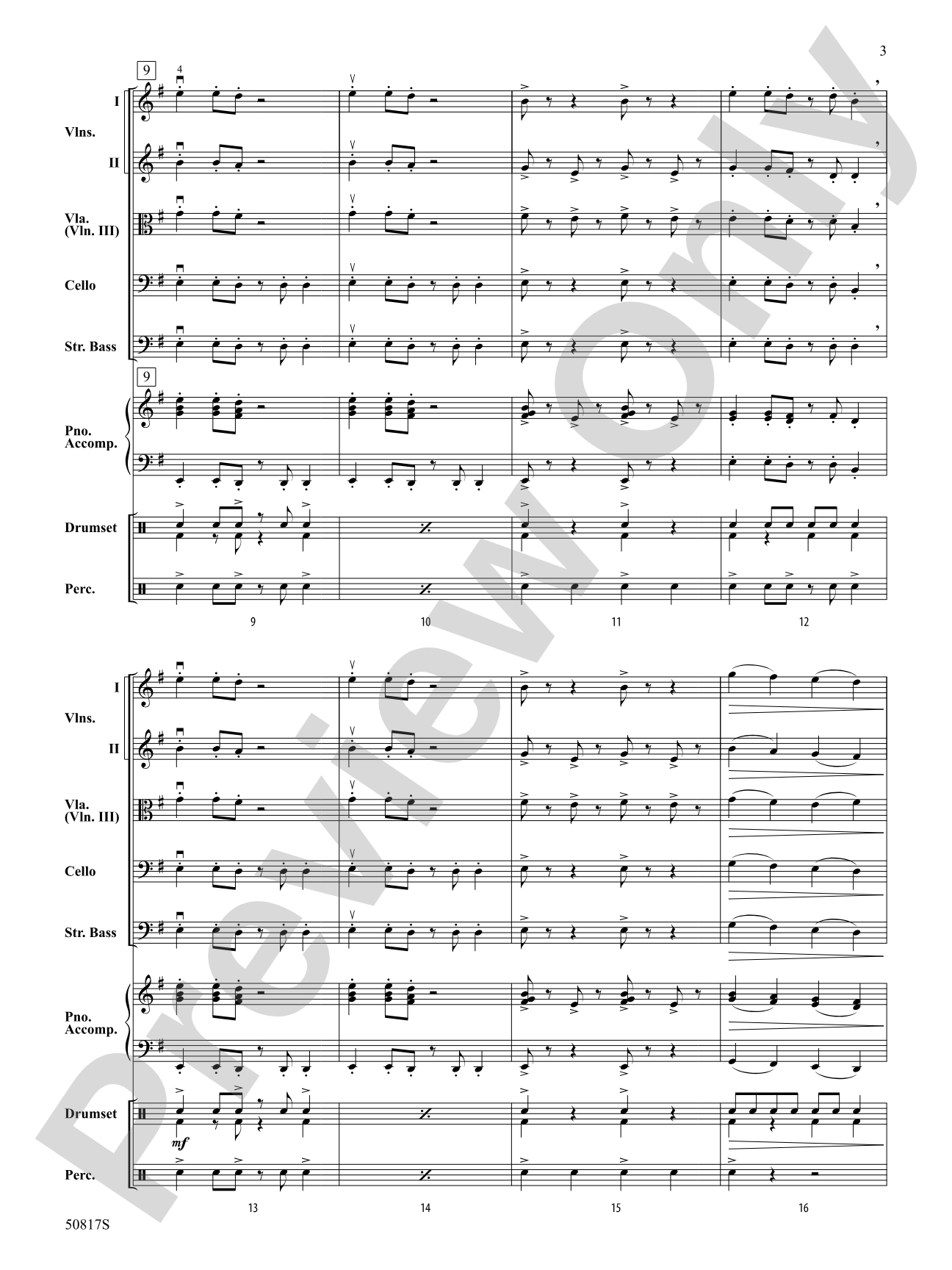 Ritmático: String Orchestra Conductor Score & Parts