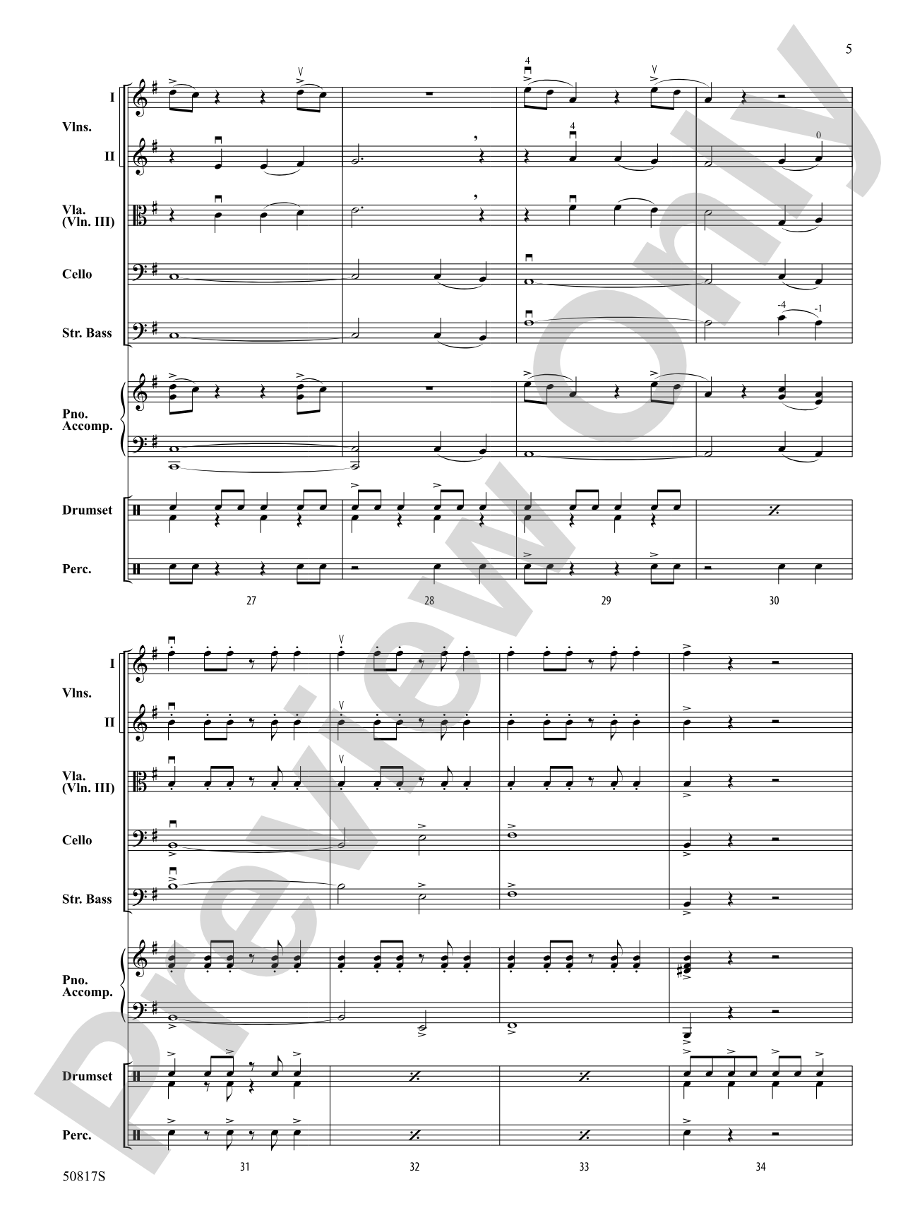 Ritmático: String Orchestra Conductor Score & Parts