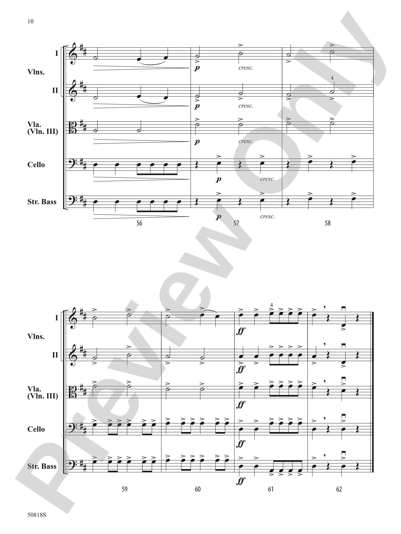 Climbing Above the Clouds: String Orchestra Conductor Score & Parts