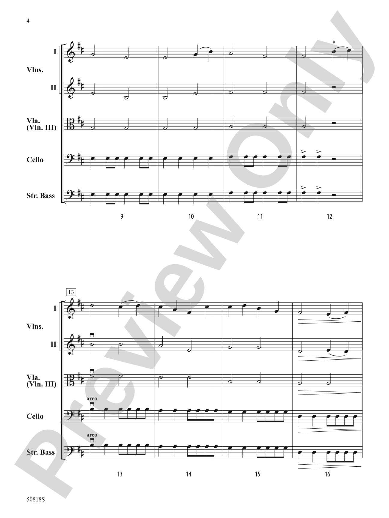 Climbing Above the Clouds: String Orchestra Conductor Score & Parts