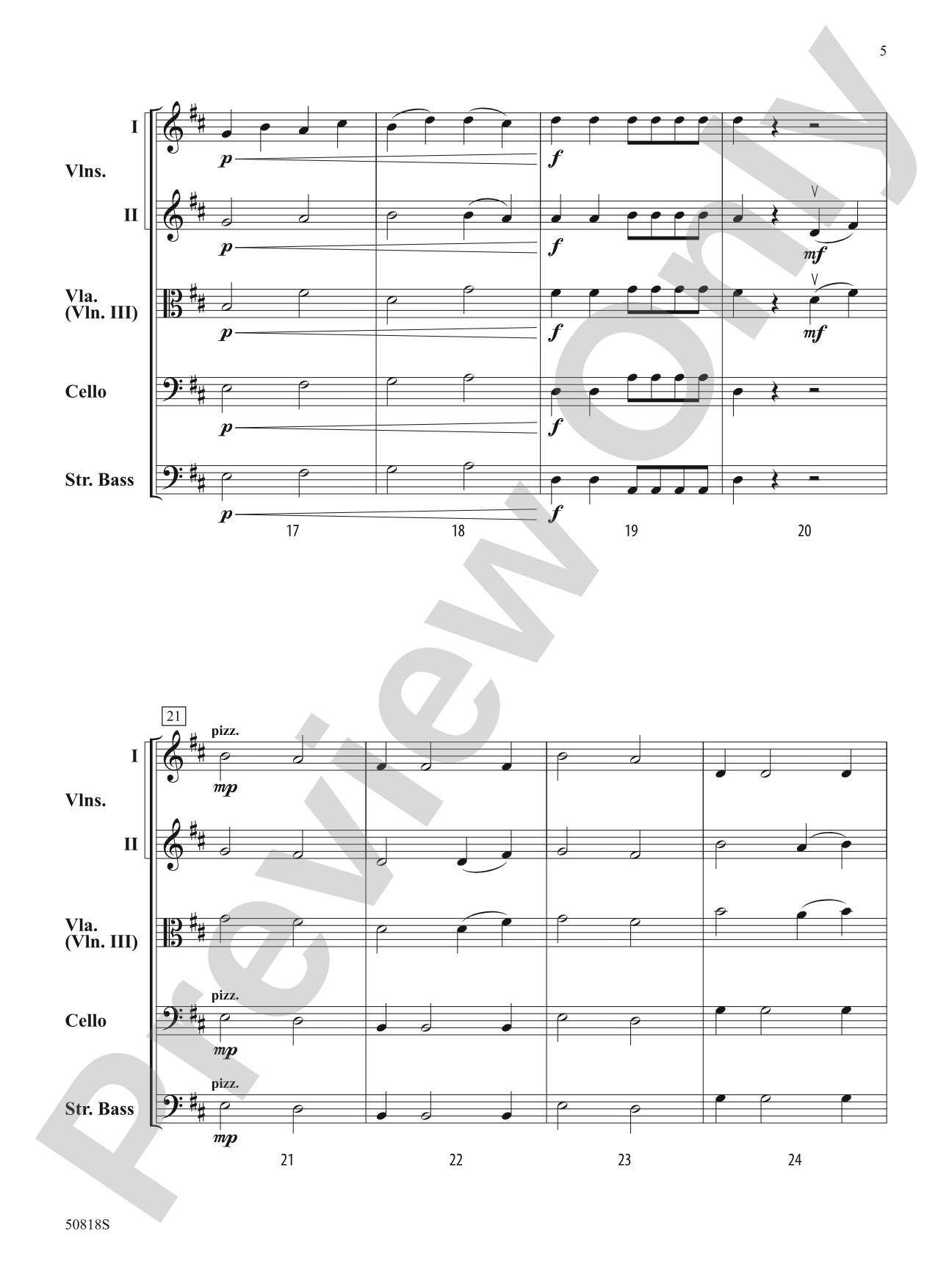 Climbing Above the Clouds: String Orchestra Conductor Score & Parts