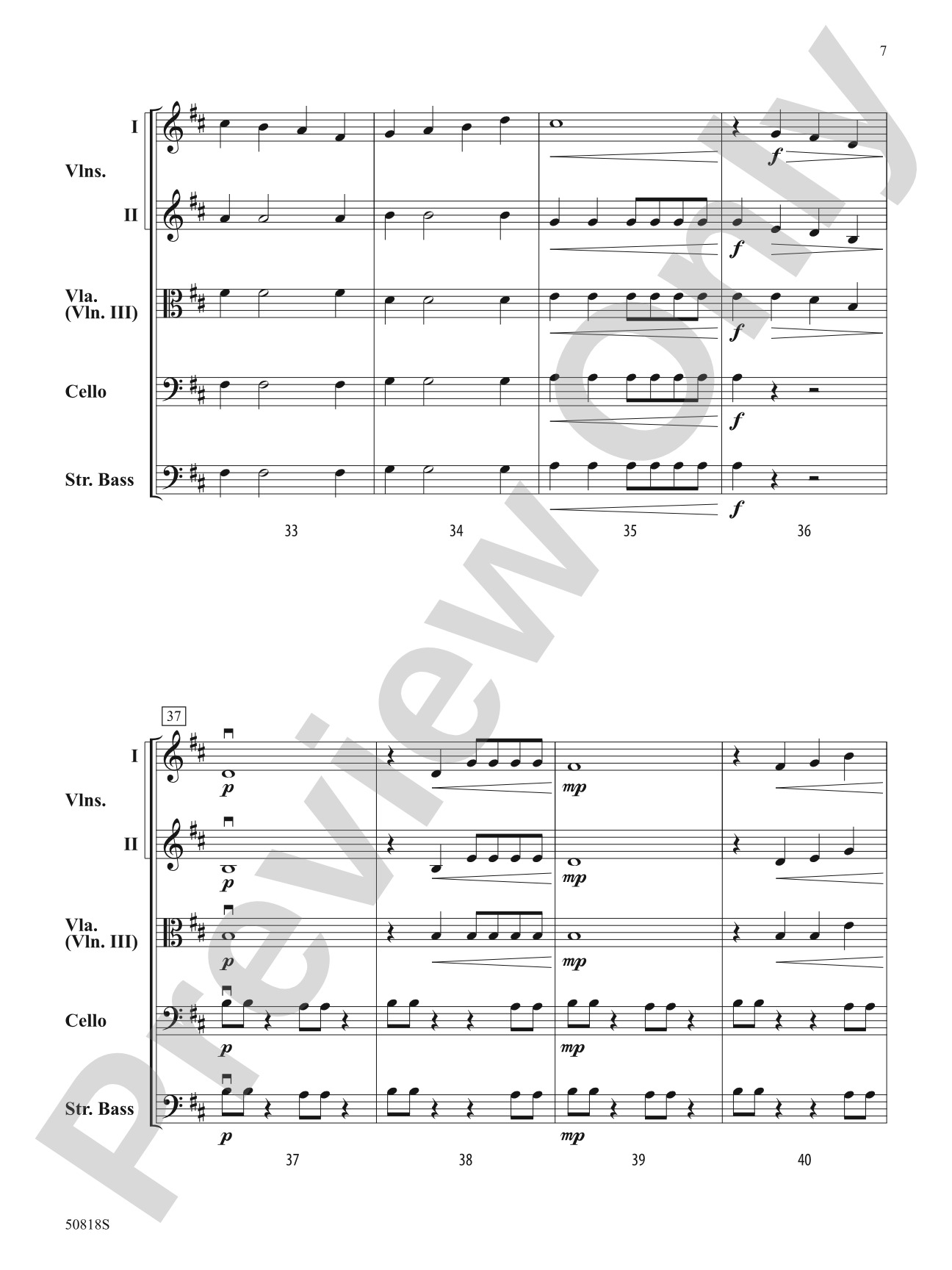 Climbing Above the Clouds: String Orchestra Conductor Score & Parts