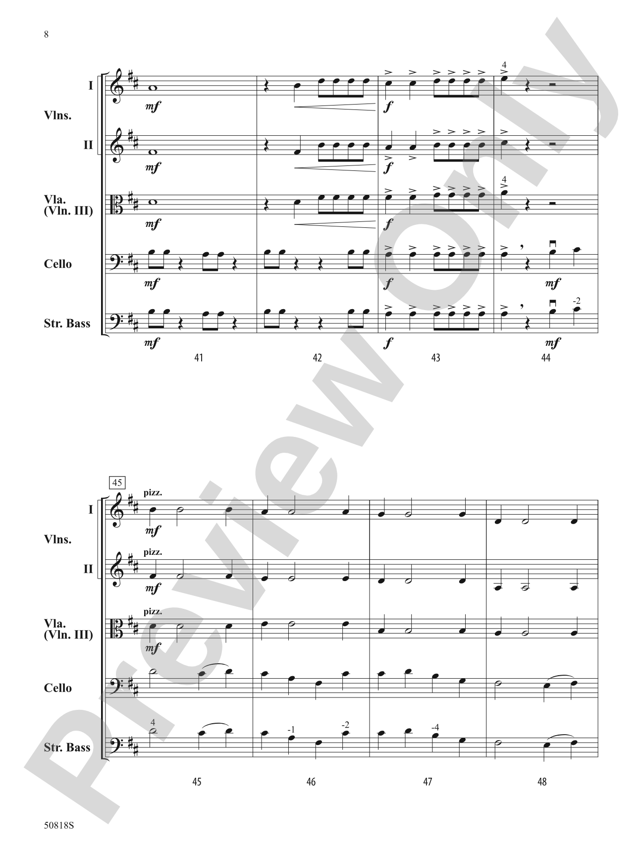 Climbing Above the Clouds: String Orchestra Conductor Score & Parts