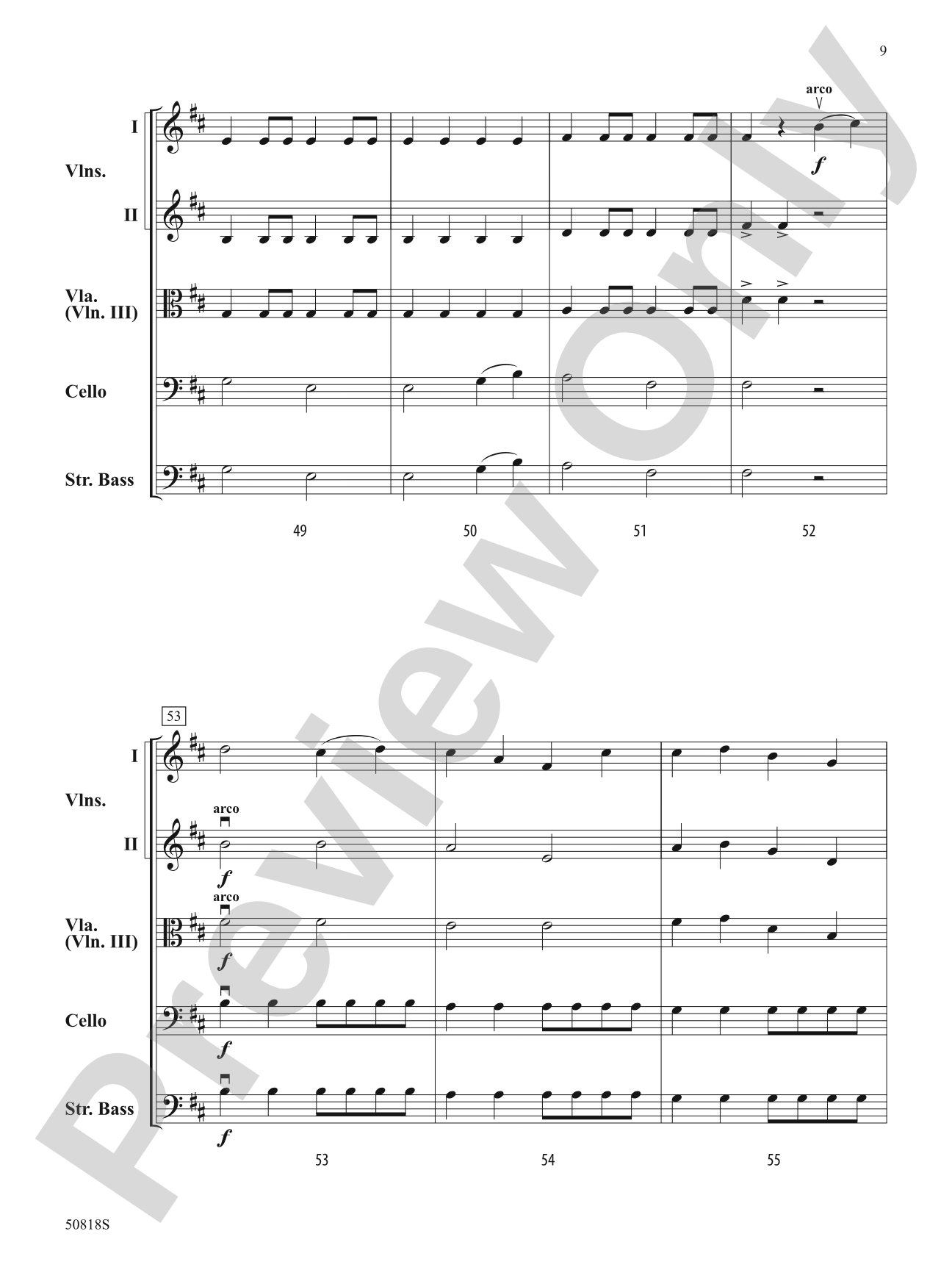 Climbing Above the Clouds: String Orchestra Conductor Score & Parts