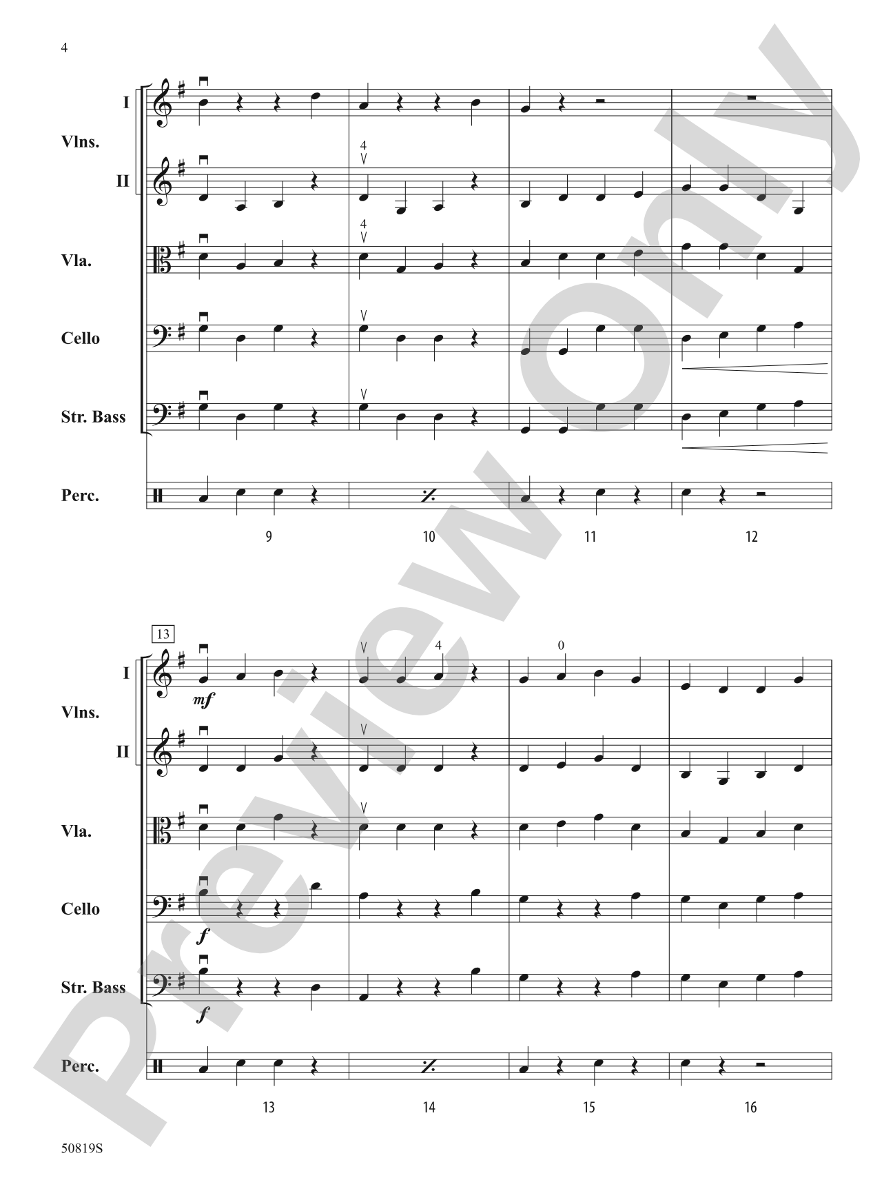 Mohanam Hop: String Orchestra Conductor Score & Parts