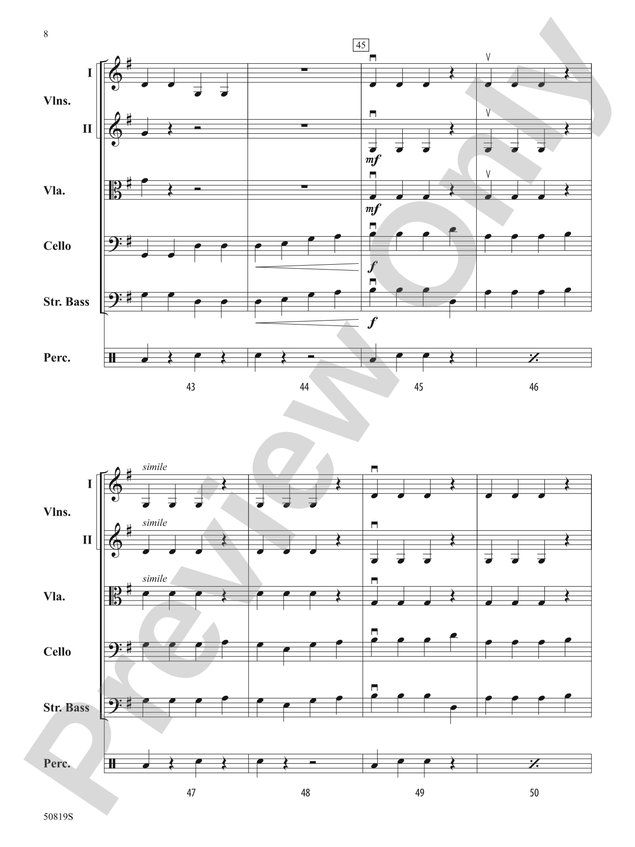 Mohanam Hop: String Orchestra Conductor Score & Parts