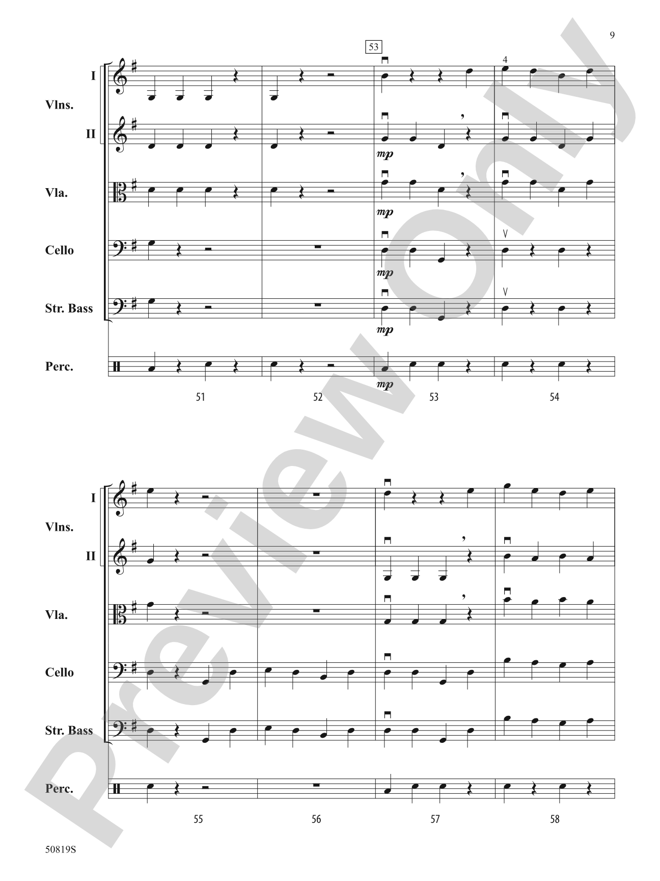 Mohanam Hop: String Orchestra Conductor Score & Parts