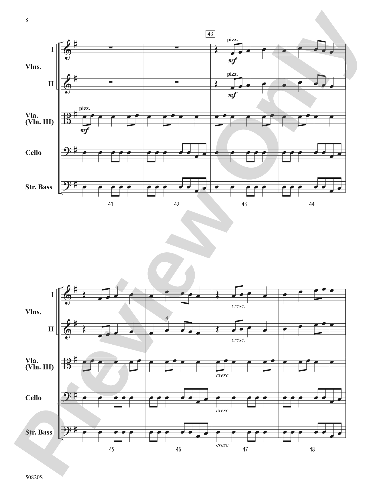 Chasing Dreams: String Orchestra Conductor Score & Parts