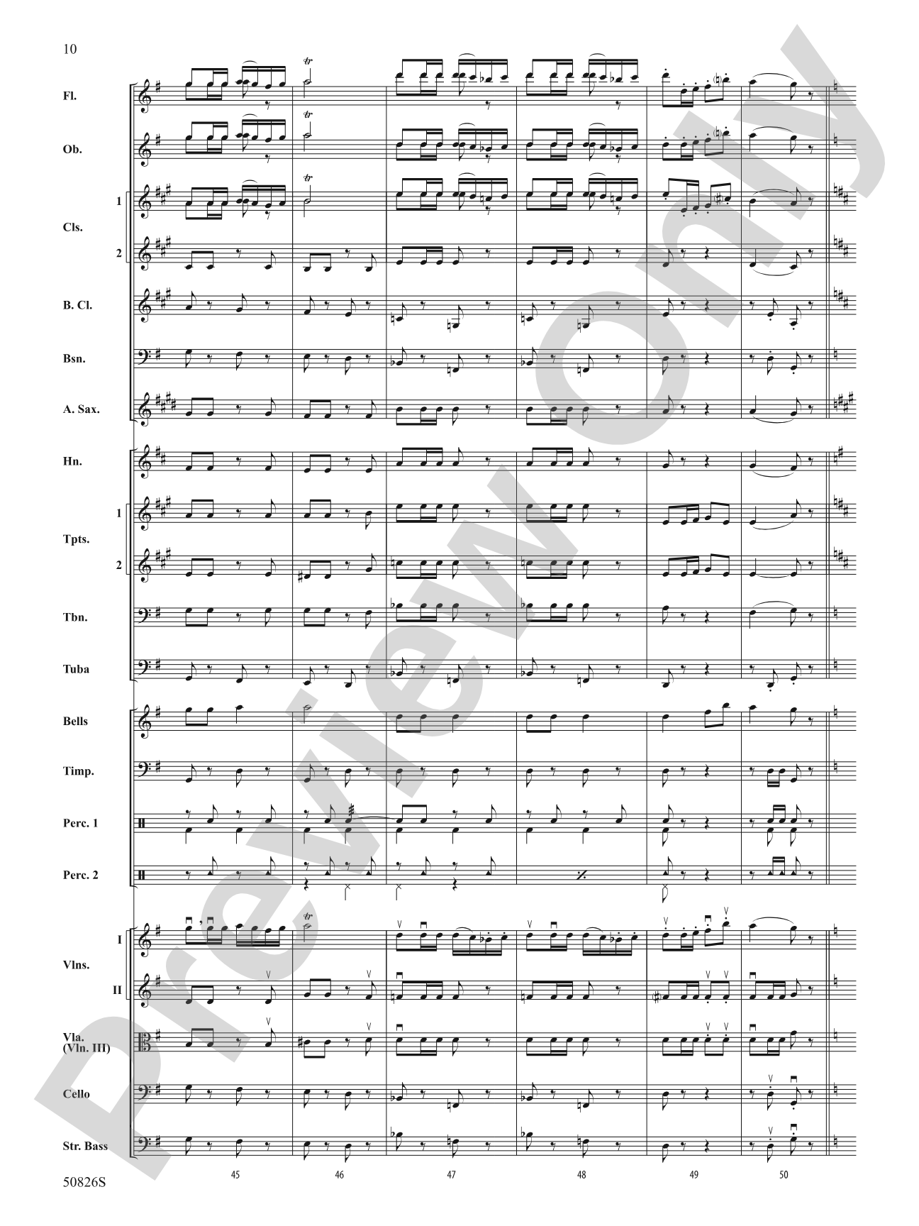 Overture from Carmen: Score