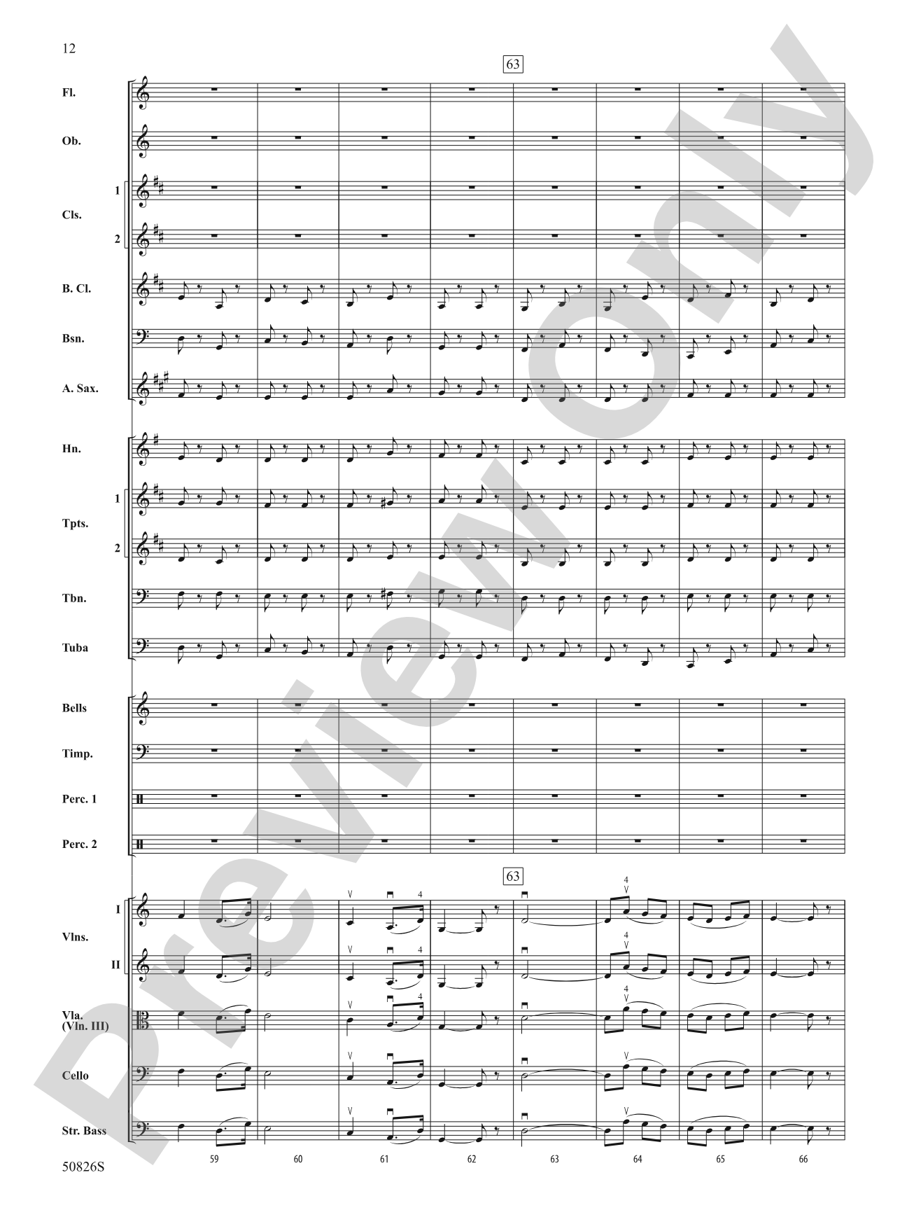 Overture from Carmen: Score