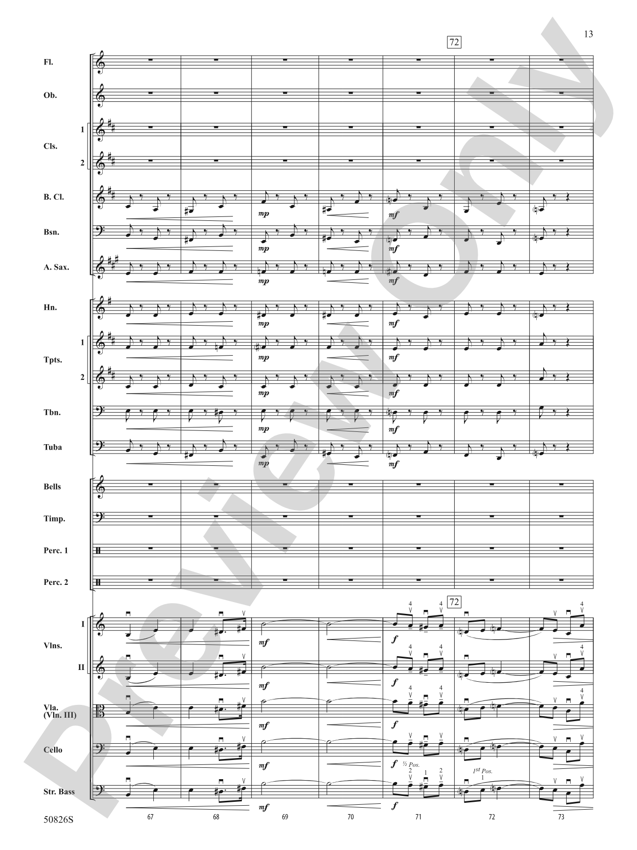 Overture from Carmen: Score