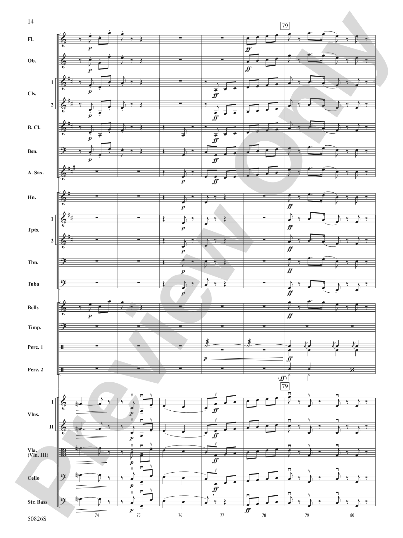 Overture from Carmen: Score