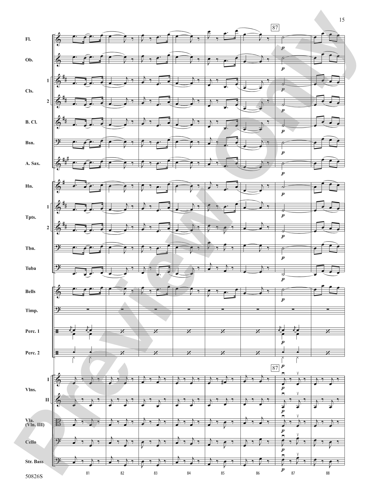 Overture from Carmen: Score