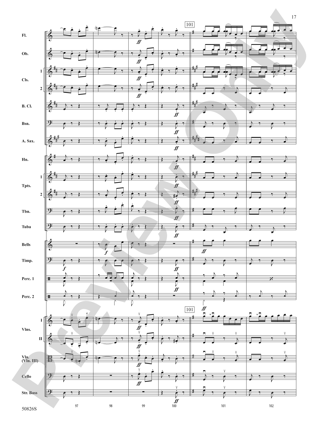 Overture from Carmen: Score