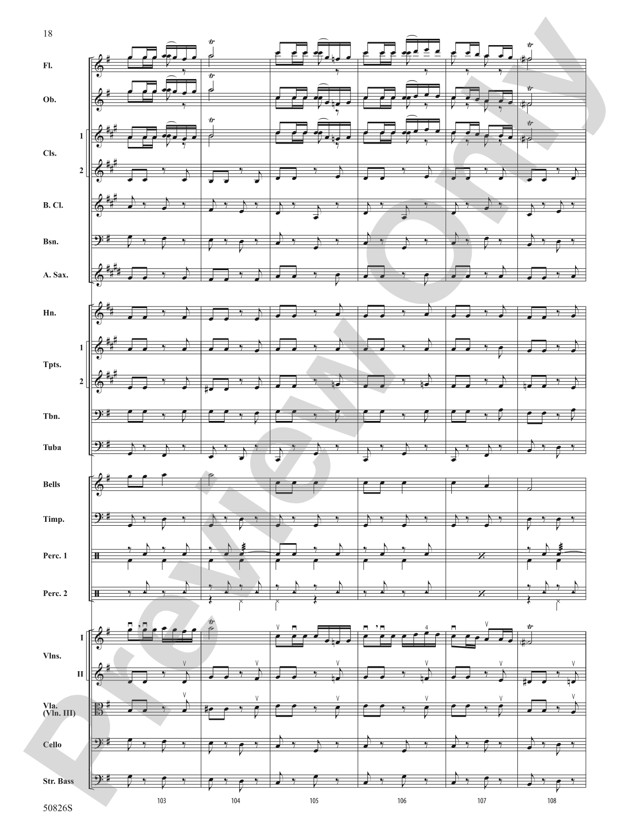 Overture from Carmen: Score