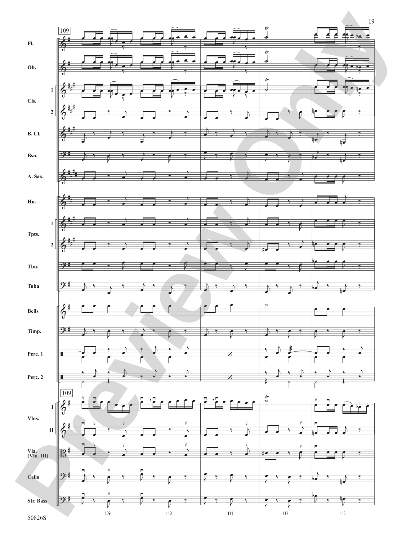 Overture from Carmen: Score