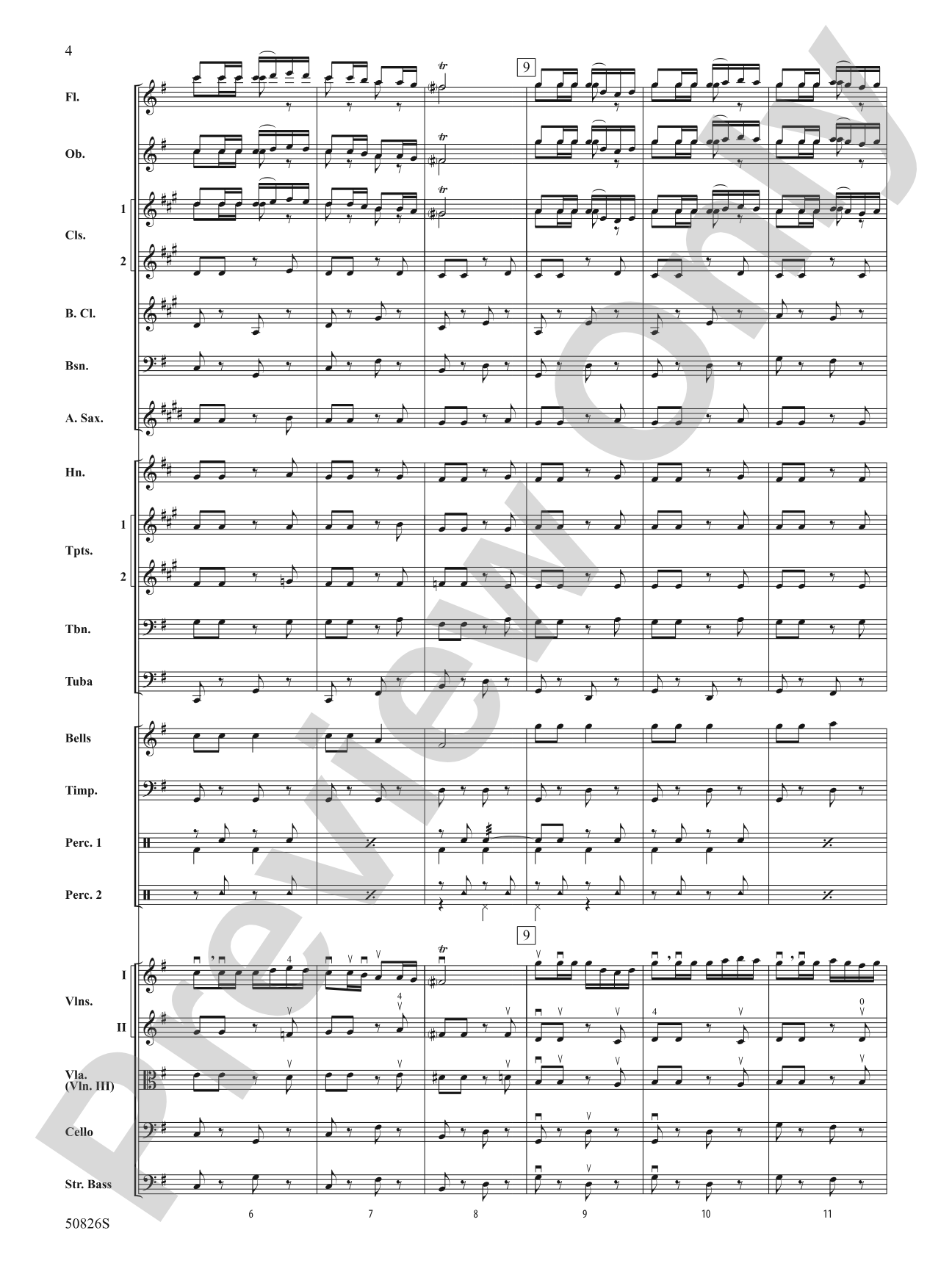 Overture from Carmen: Score