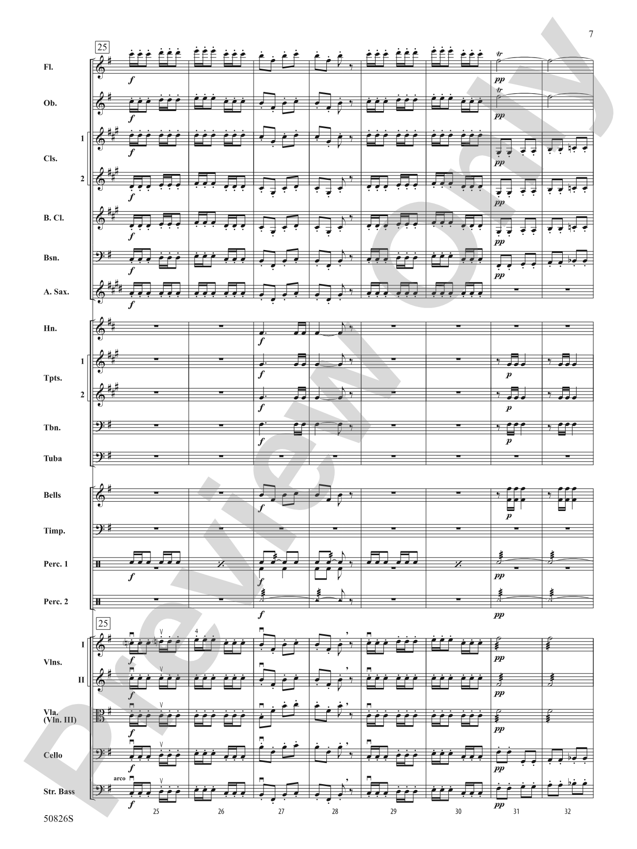 Overture from Carmen: Score
