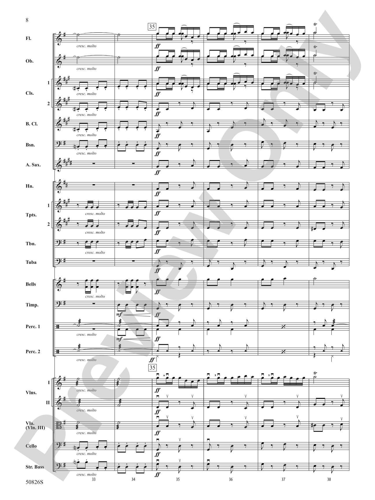 Overture from Carmen: Score