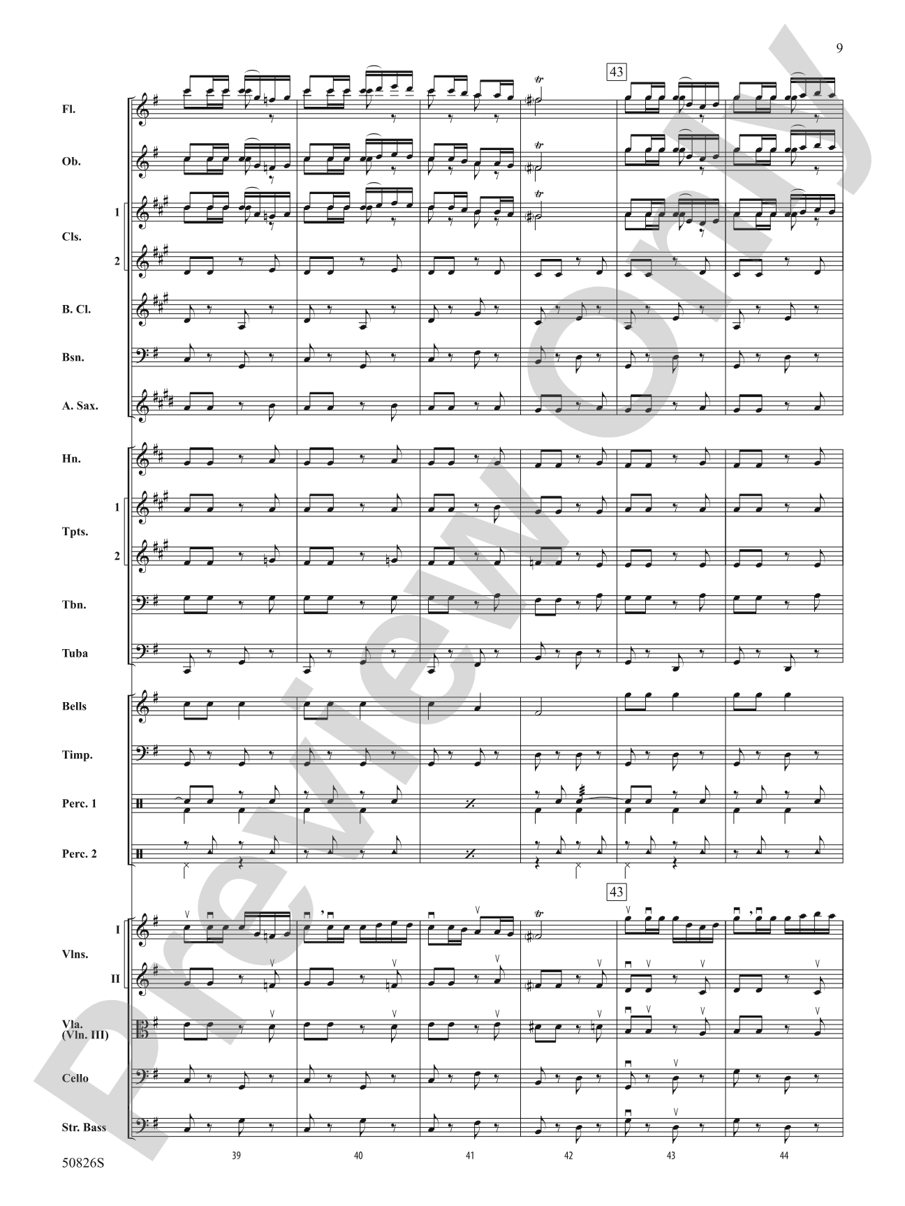 Overture from Carmen: Score