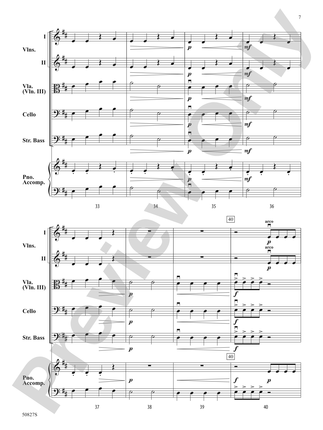 Flight of the Dynamic Drone: String Orchestra Conductor Score & Parts