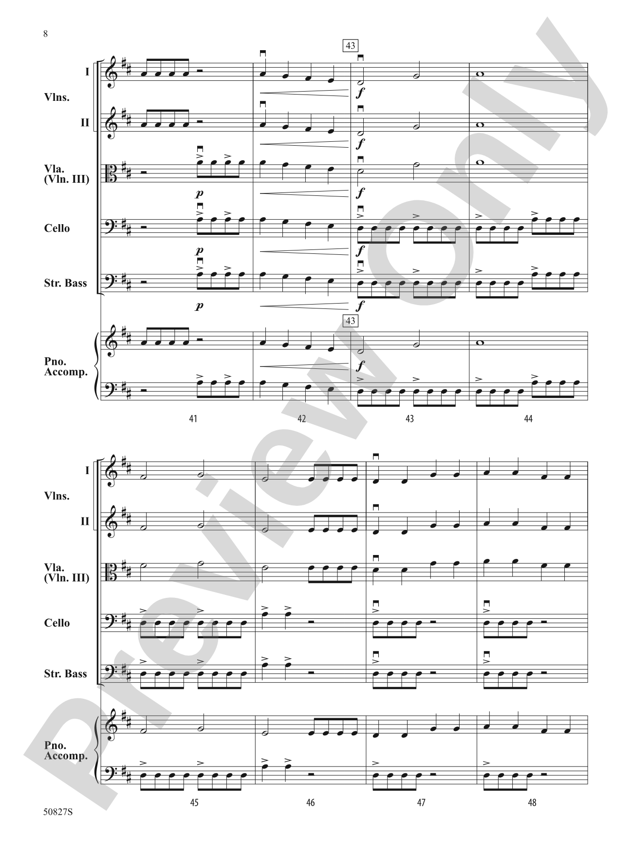Flight of the Dynamic Drone: String Orchestra Conductor Score & Parts