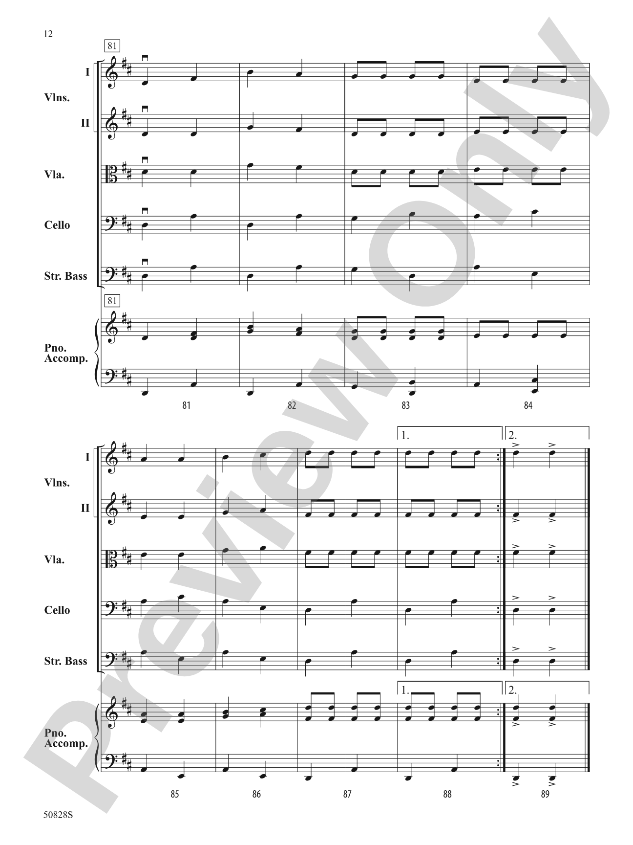 Songs of Mexico: String Orchestra Conductor Score & Parts