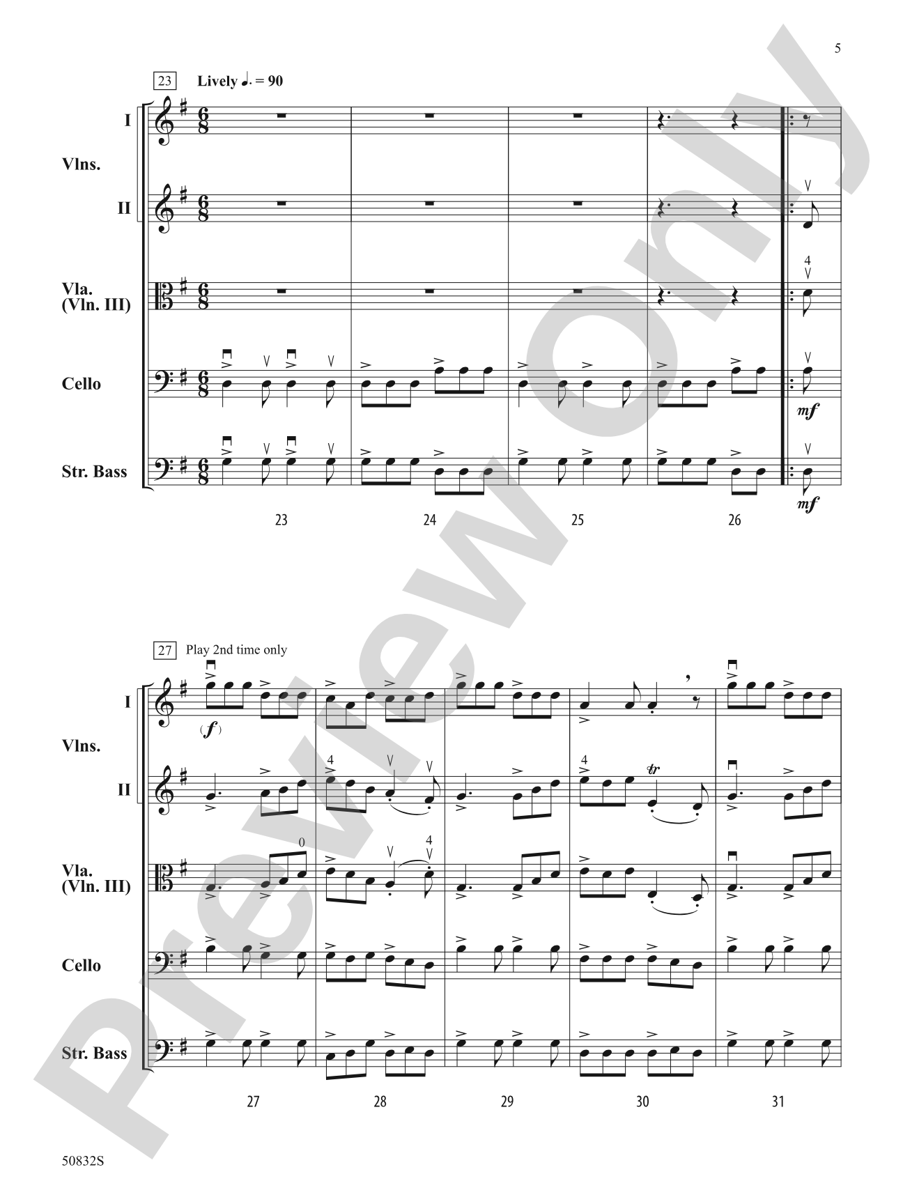 Emerald Spring: Score