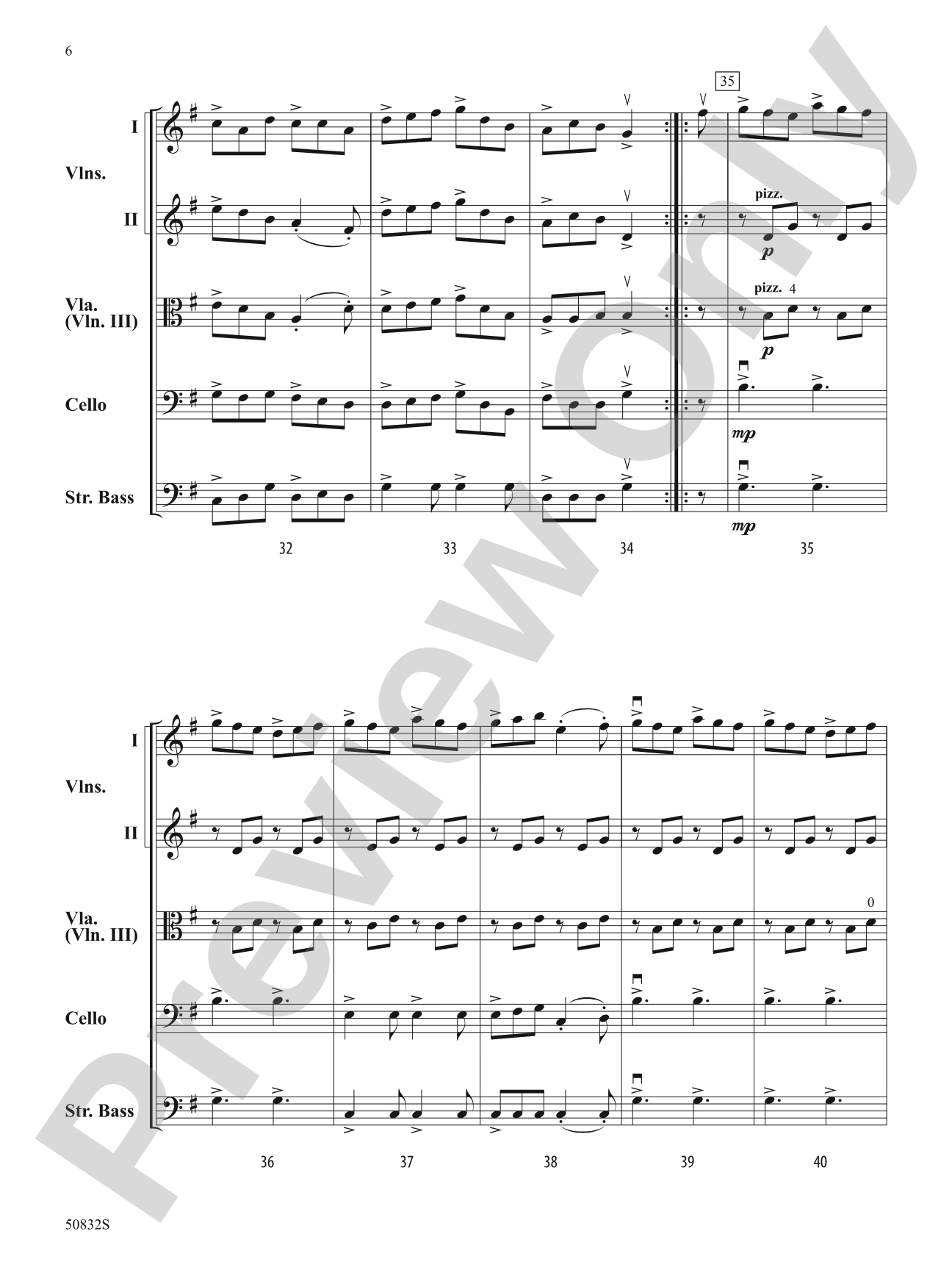 Emerald Spring: Score