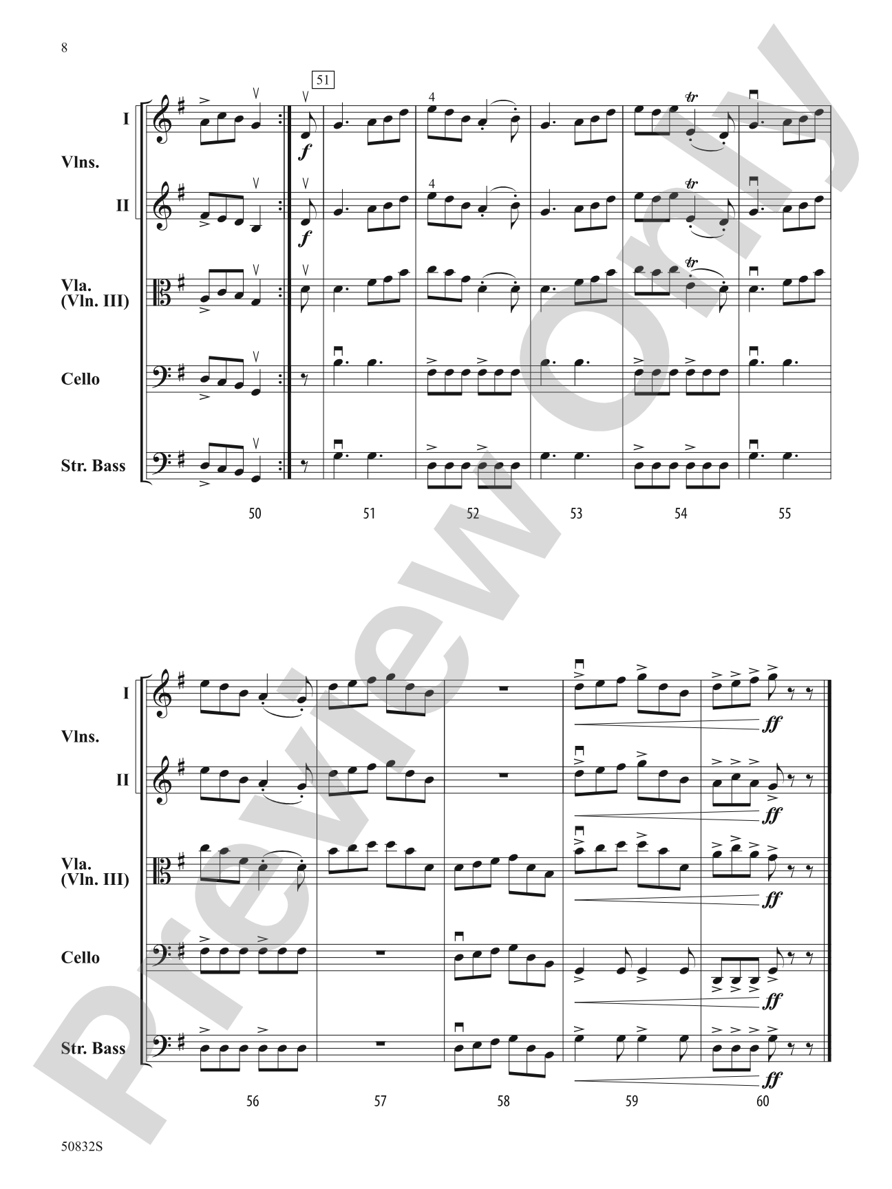 Emerald Spring: Score
