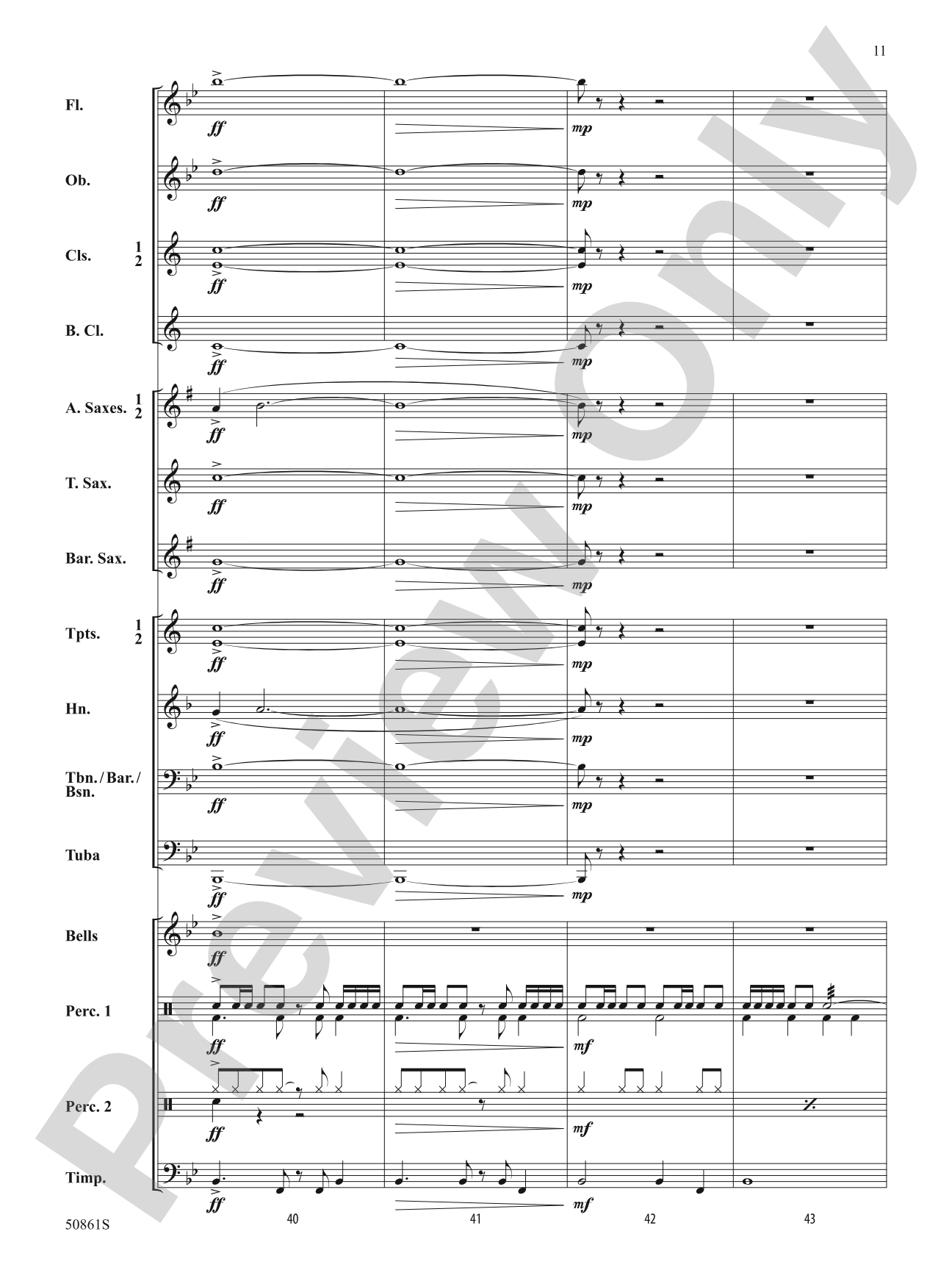 As One: Concert Band Conductor Score & Parts