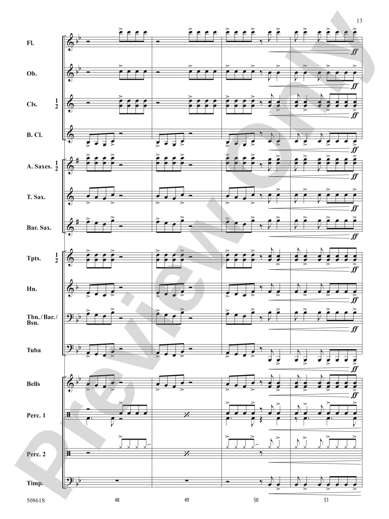As One: Concert Band Conductor Score & Parts