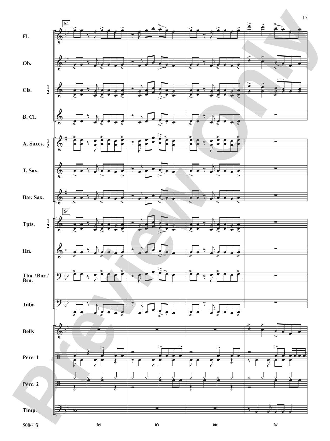 As One: Concert Band Conductor Score & Parts