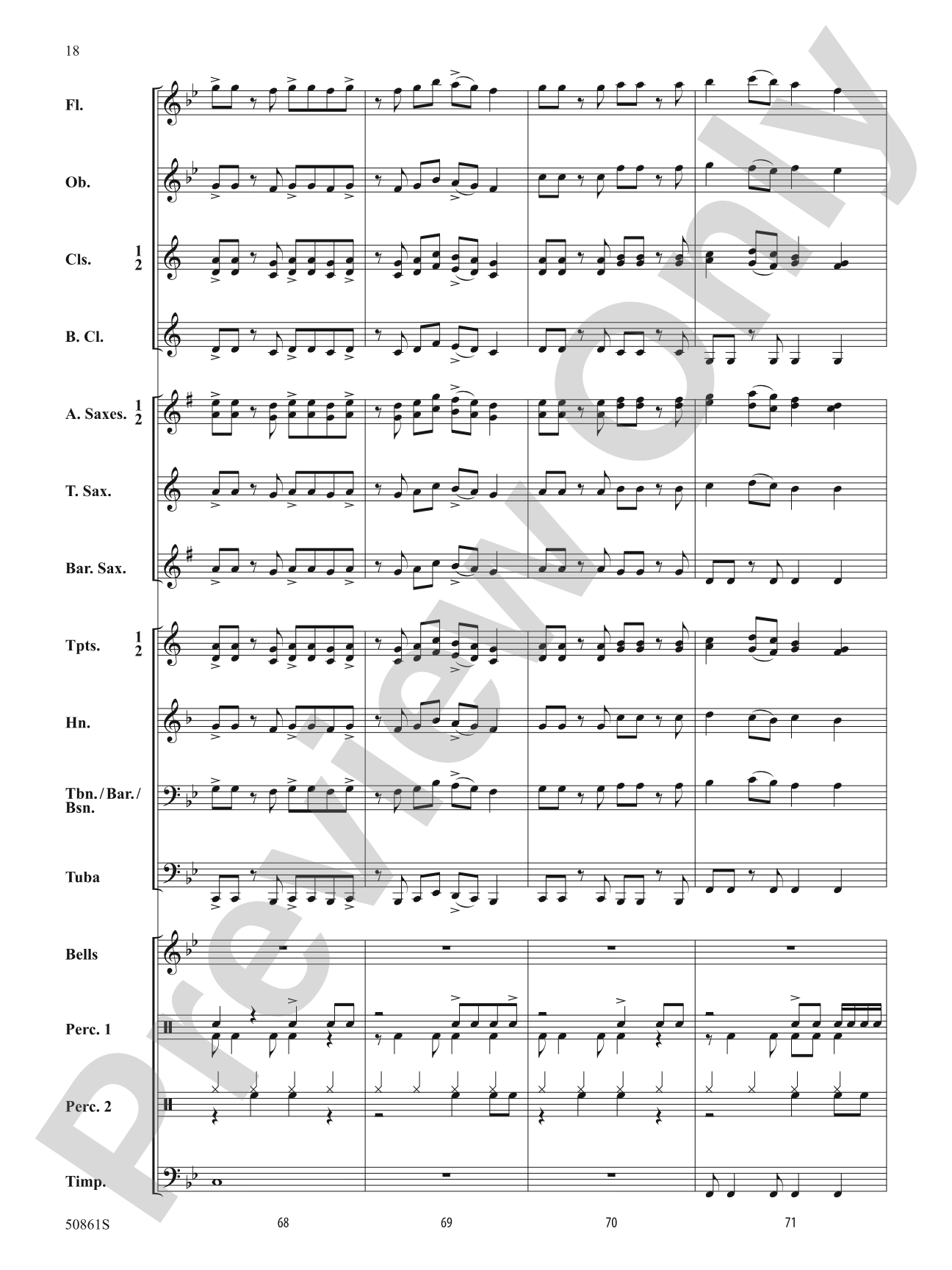 As One: Concert Band Conductor Score & Parts