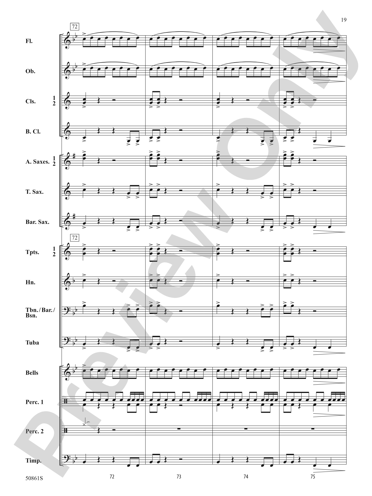 As One: Concert Band Conductor Score & Parts