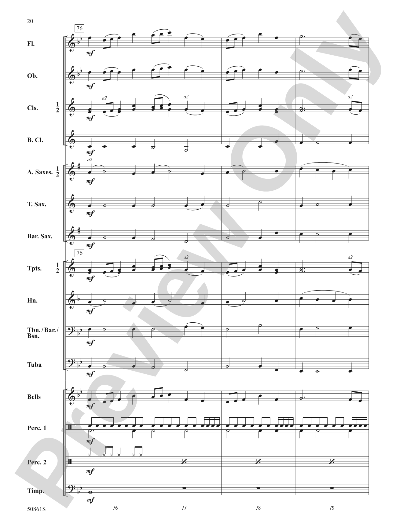 As One: Concert Band Conductor Score & Parts