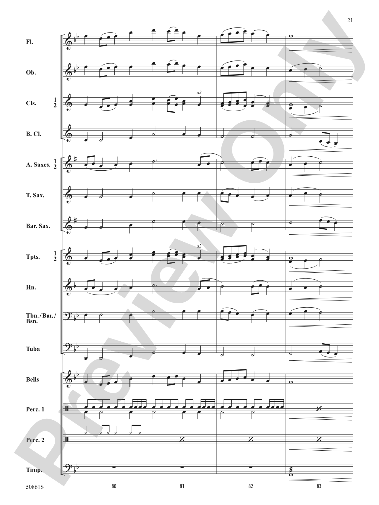 As One: Concert Band Conductor Score & Parts