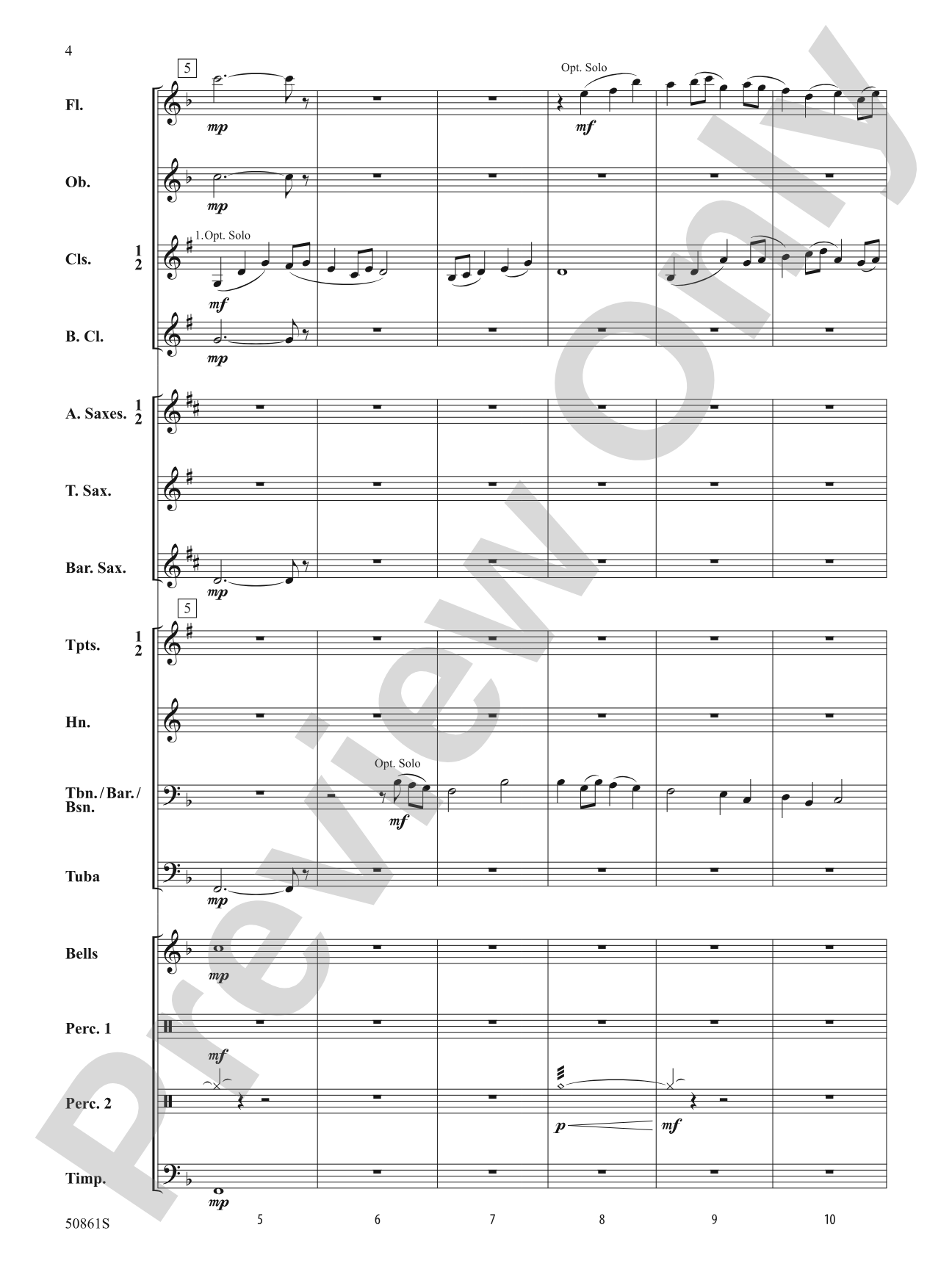 As One: Concert Band Conductor Score & Parts