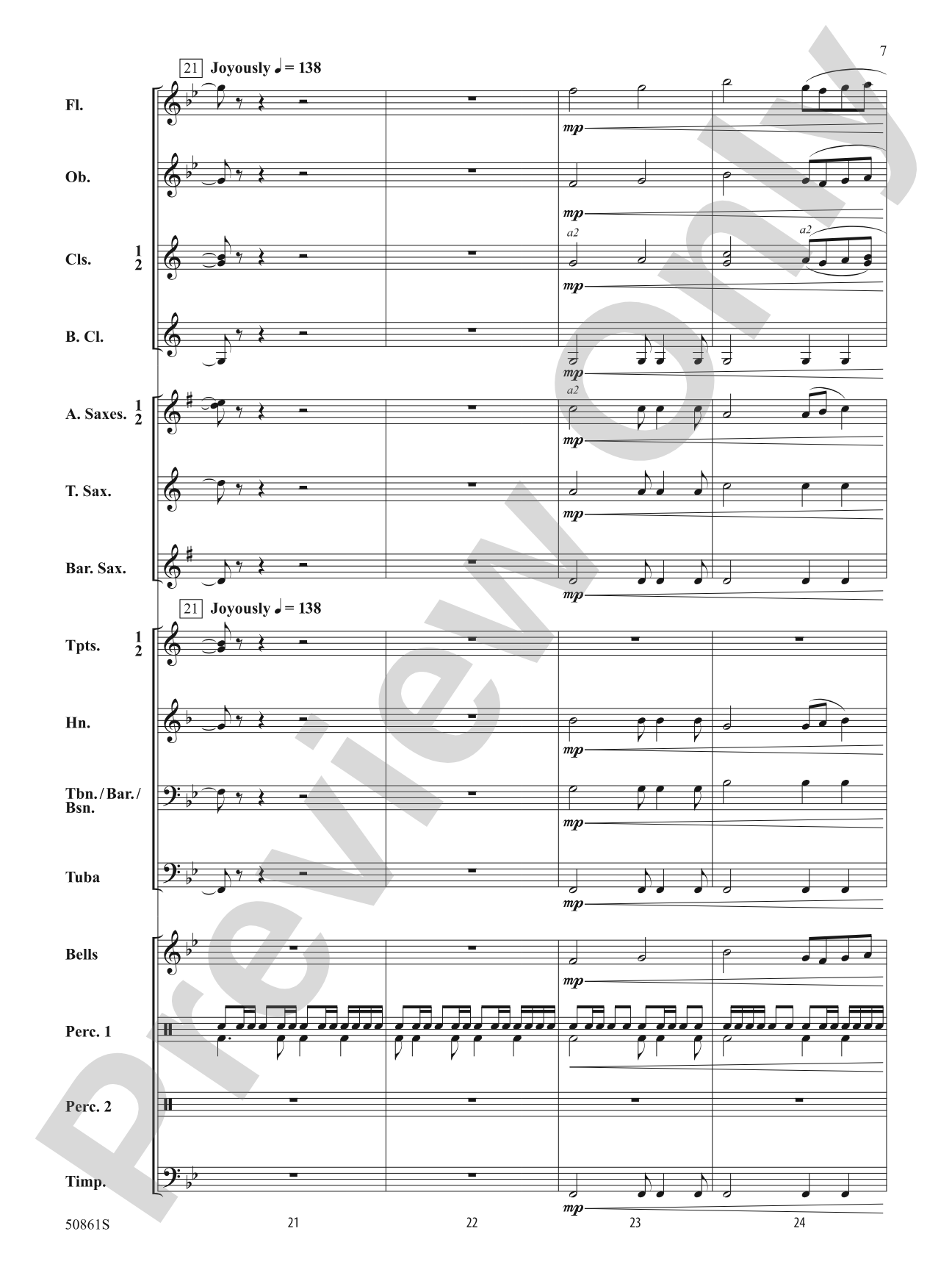 As One: Concert Band Conductor Score & Parts