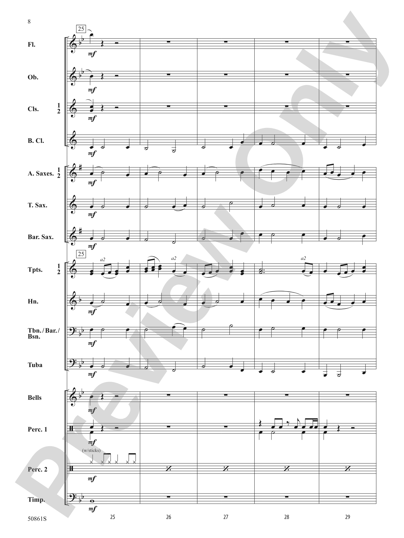 As One: Concert Band Conductor Score & Parts