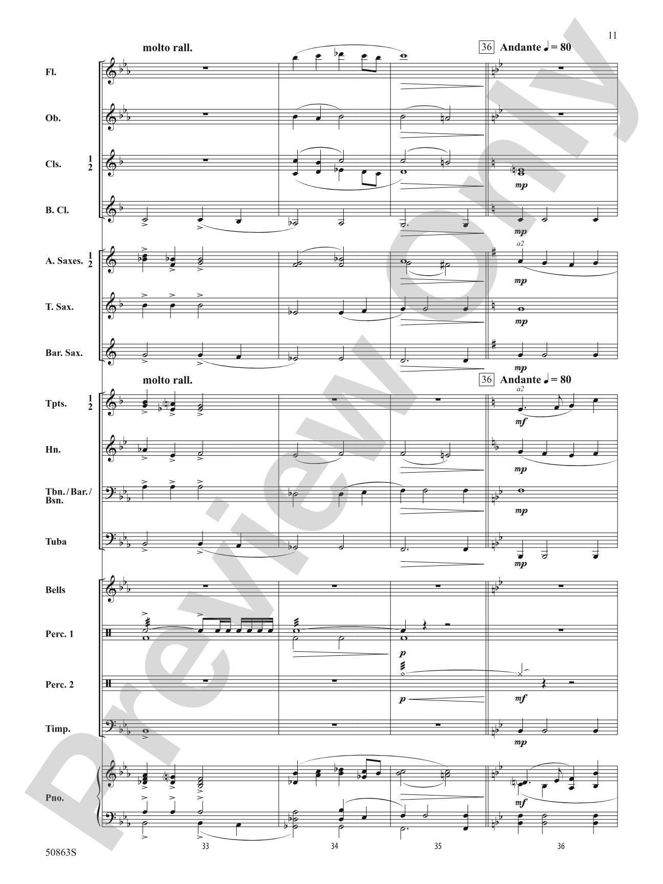 Mountainview Overture: Concert Band Conductor Score & Parts