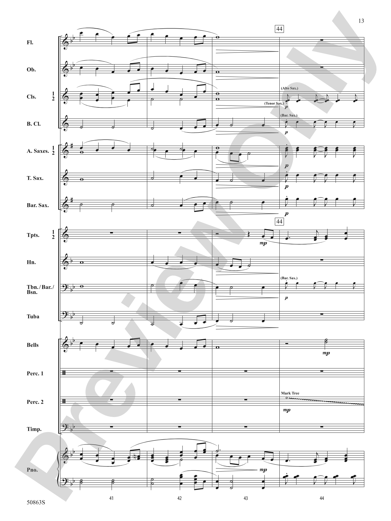 Mountainview Overture: Concert Band Conductor Score & Parts