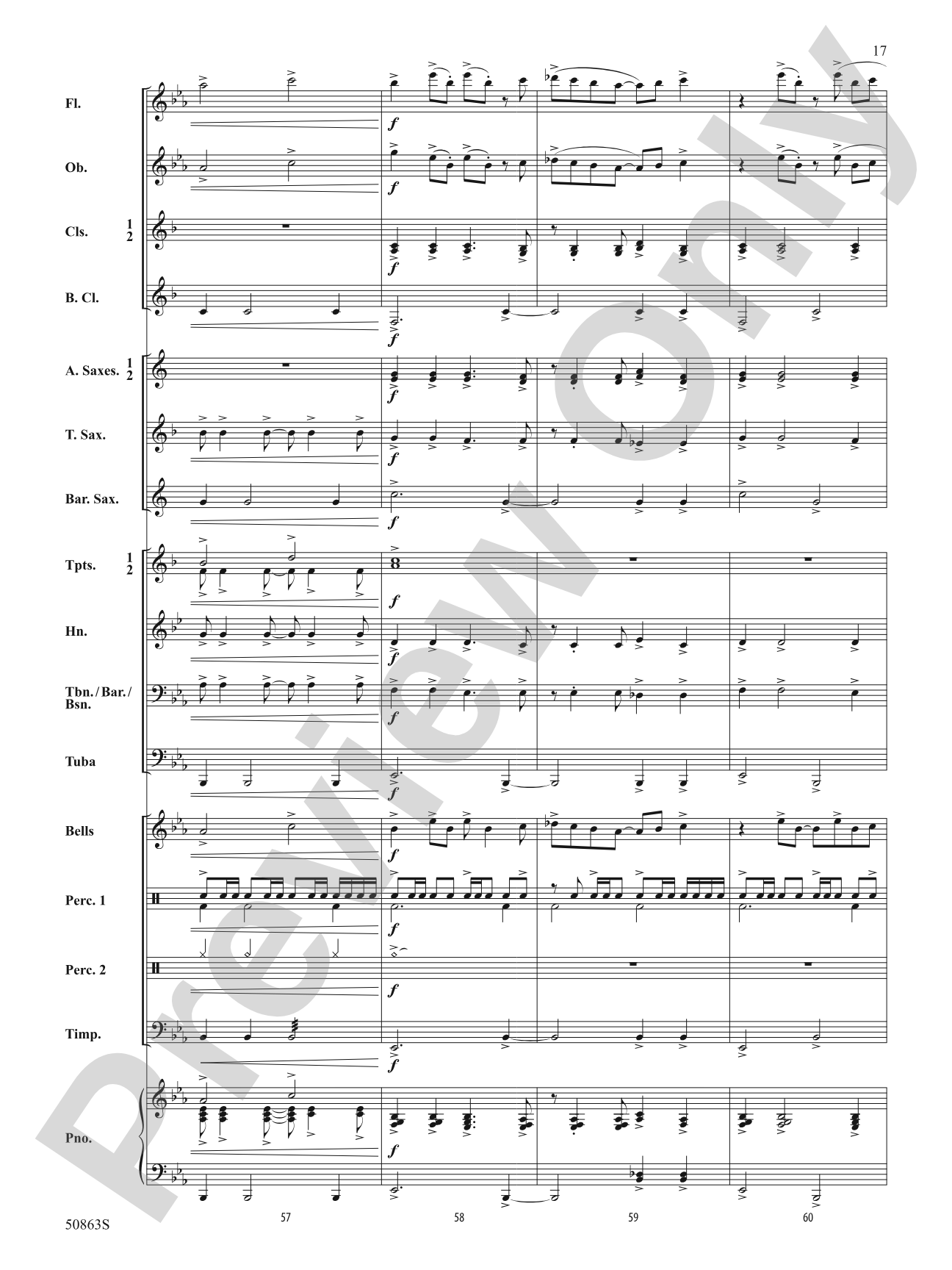 Mountainview Overture: Concert Band Conductor Score & Parts