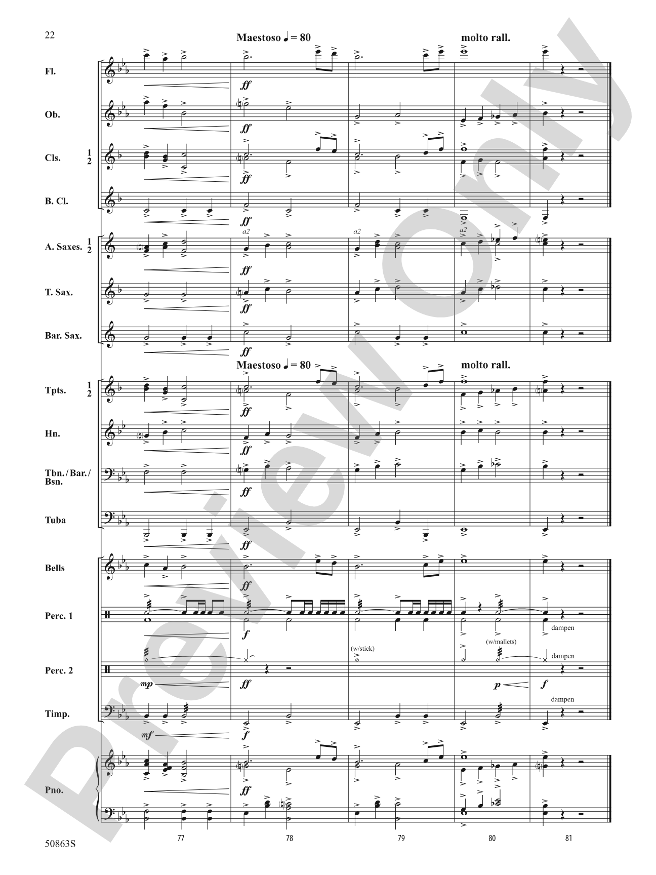 Mountainview Overture: Concert Band Conductor Score & Parts